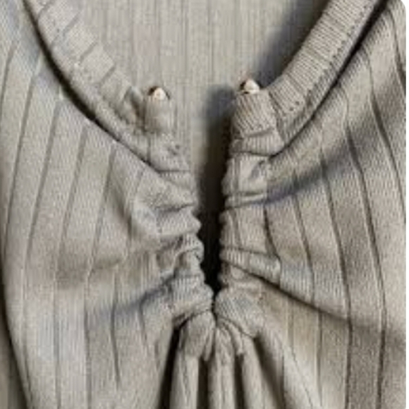 LOVE, FIRE RIBBED THONG BACK BODY SUIT.     NWT.             MEDIUM - Picture 5 of 8